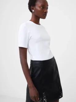 French Connection Tops-Rallie Cotton Crew Neck T-Shirt