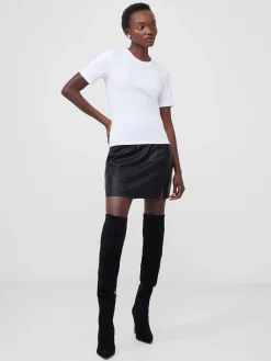 French Connection Tops-Rallie Cotton Crew Neck T-Shirt