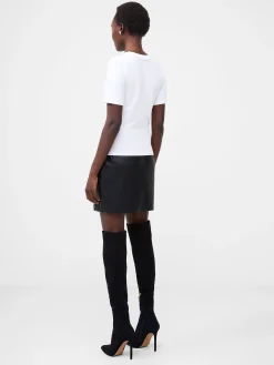 French Connection Tops-Rallie Cotton Crew Neck T-Shirt