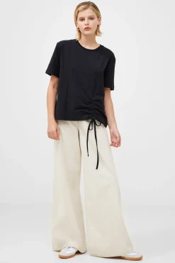 French Connection Tops-Rallie Cotton Rouched T-Shirt