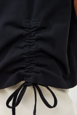 French Connection Tops-Rallie Cotton Rouched T-Shirt
