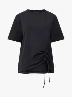 French Connection Tops-Rallie Cotton Rouched T-Shirt