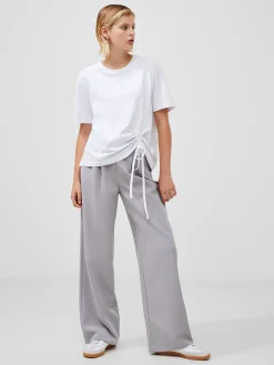 French Connection Tops-Rallie Cotton Rouched T-Shirt