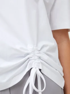 French Connection Tops-Rallie Cotton Rouched T-Shirt