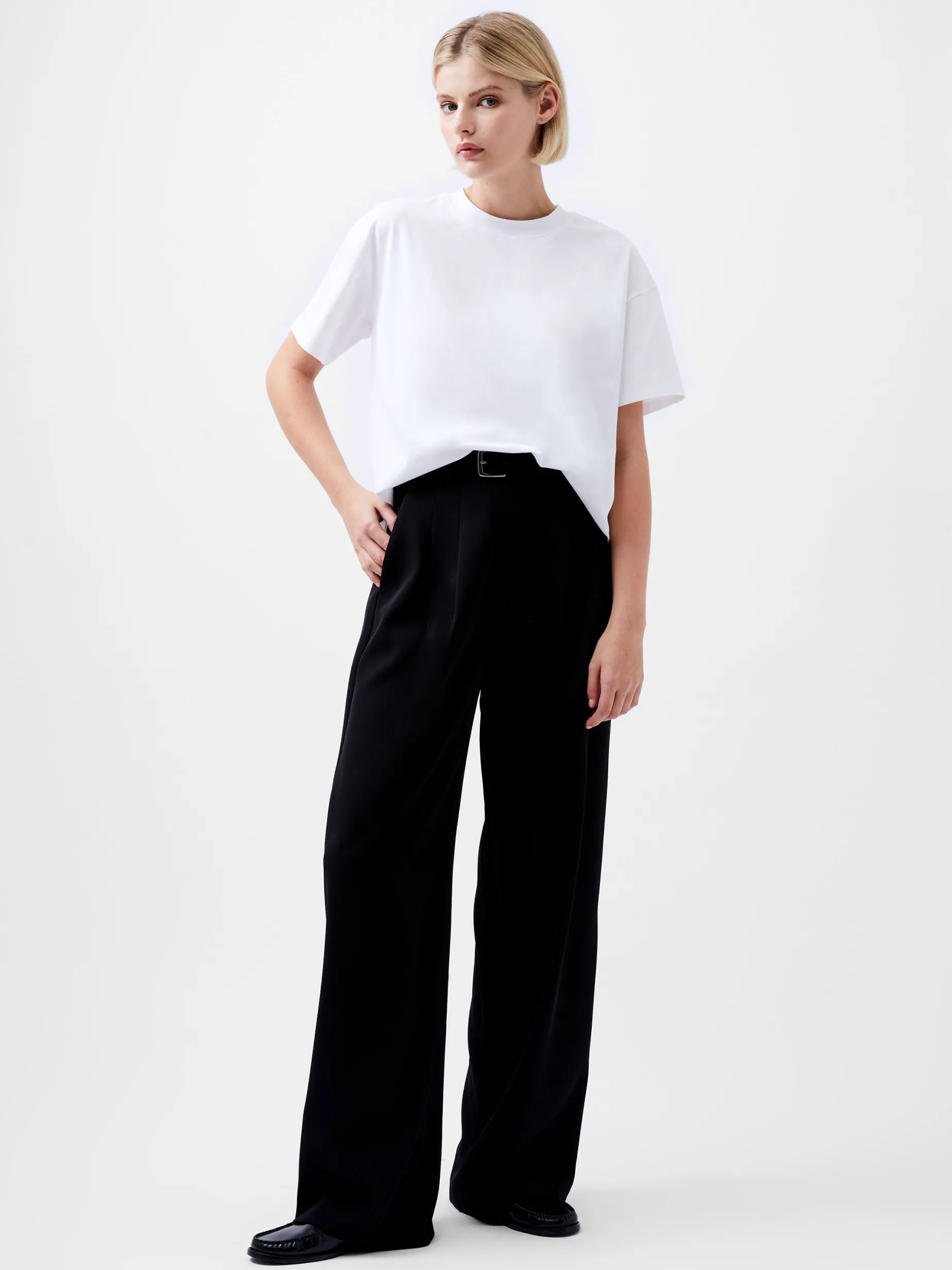 French Connection Tops-Rallie Cotton Short Sleeve T-Shirt