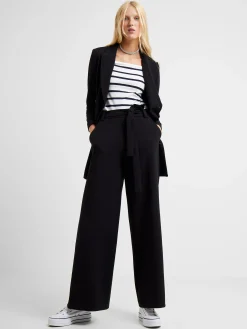 French Connection Tops-Rallie Stripe Square Neck Long Sleeve Top