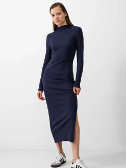 French Connection Maxi Dresses-Rassia Long Sleeve Mock Dress Midi Dress