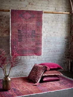 French Connection Rugs-Recycled Crimson Cassis Runner