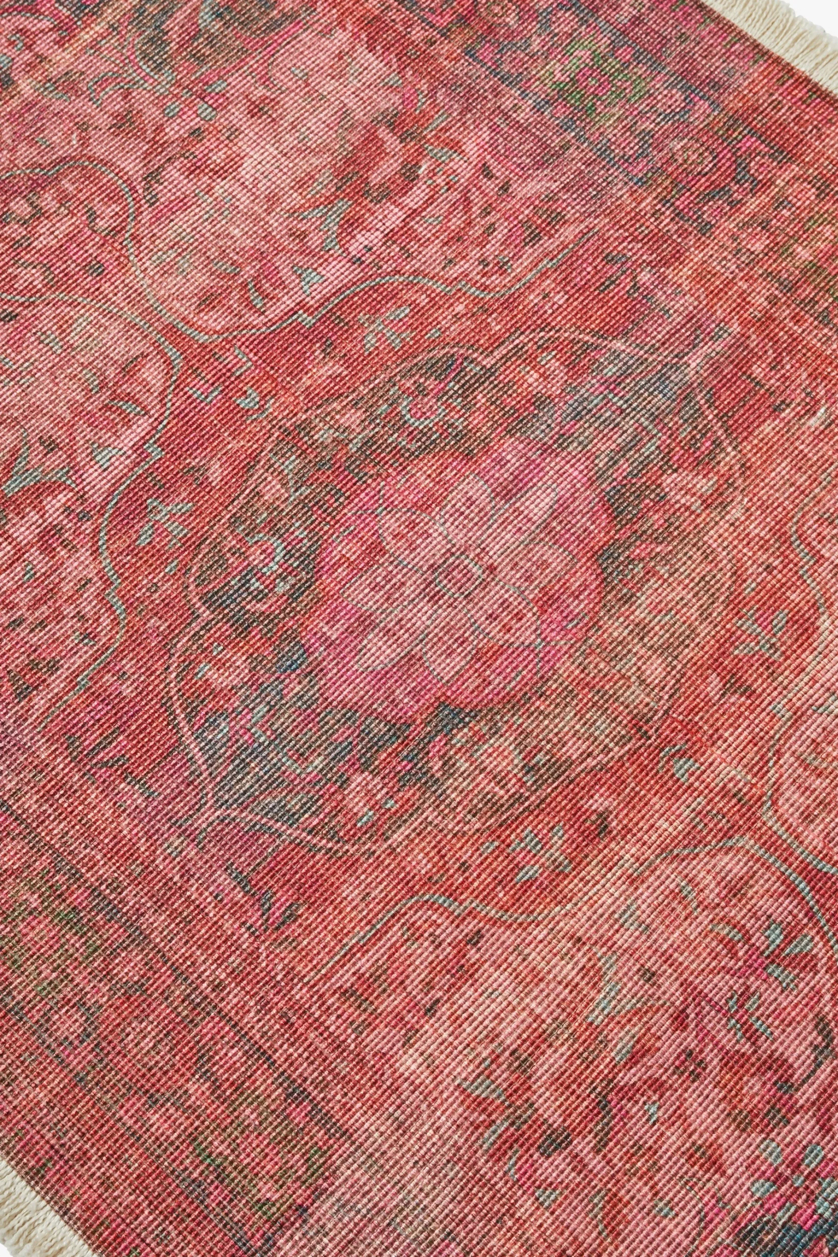 French Connection Rugs-Recycled Crimson Cassis Runner