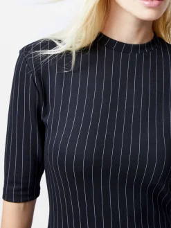 French Connection Tops|Co-Ords-Regina Jersey Shoulder Pad Tee
