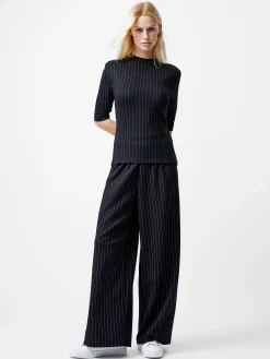 French Connection Tops|Co-Ords-Regina Jersey Shoulder Pad Tee