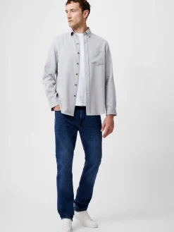 French Connection Shirts-Regular Fit Herringbone Button Down Shirt