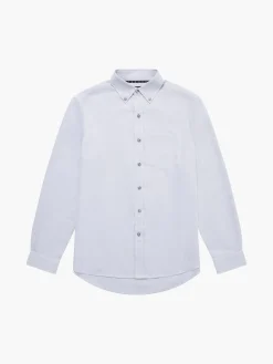 French Connection Shirts-Regular Fit Herringbone Button Down Shirt