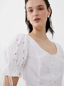 French Connection Co-Ords-Rhodes Cotton Embroidered Top