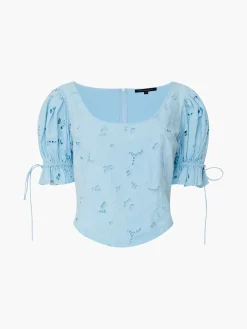 French Connection Co-Ords-Rhodes Cotton Embroidered Top