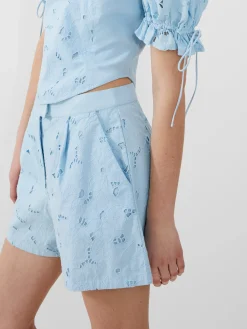 French Connection Co-Ords-Rhodes Cotton Embroidered Shorts