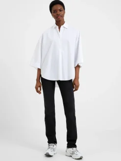 French Connection Tops|Shirts-Rhodes Poplin Popover Shirt