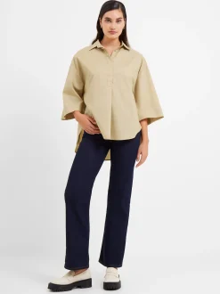French Connection Tops|Shirts-Rhodes Poplin Popover Shirt
