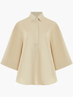 French Connection Tops|Shirts-Rhodes Poplin Popover Shirt
