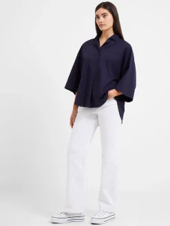 French Connection Tops|Shirts-Rhodes Poplin Popover Shirt
