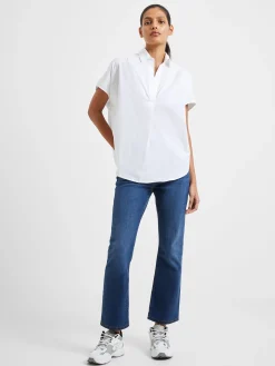 French Connection Shirts-Rhodes Poplin Sleeveless Popover Shirt