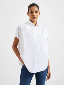 French Connection Shirts-Rhodes Poplin Sleeveless Popover Shirt