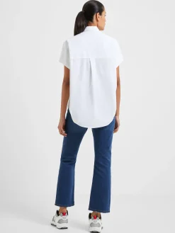 French Connection Shirts-Rhodes Poplin Sleeveless Popover Shirt