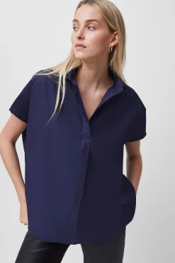 French Connection Tops|Shirts-Rhodes Poplin Sleeveless Popover Shirt