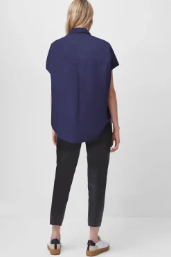 French Connection Tops|Shirts-Rhodes Poplin Sleeveless Popover Shirt
