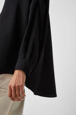 French Connection Tops|Shirts-Rhodes Recycled Crepe Popover Shirt