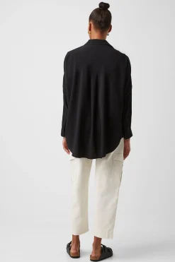 French Connection Tops|Shirts-Rhodes Recycled Crepe Popover Shirt