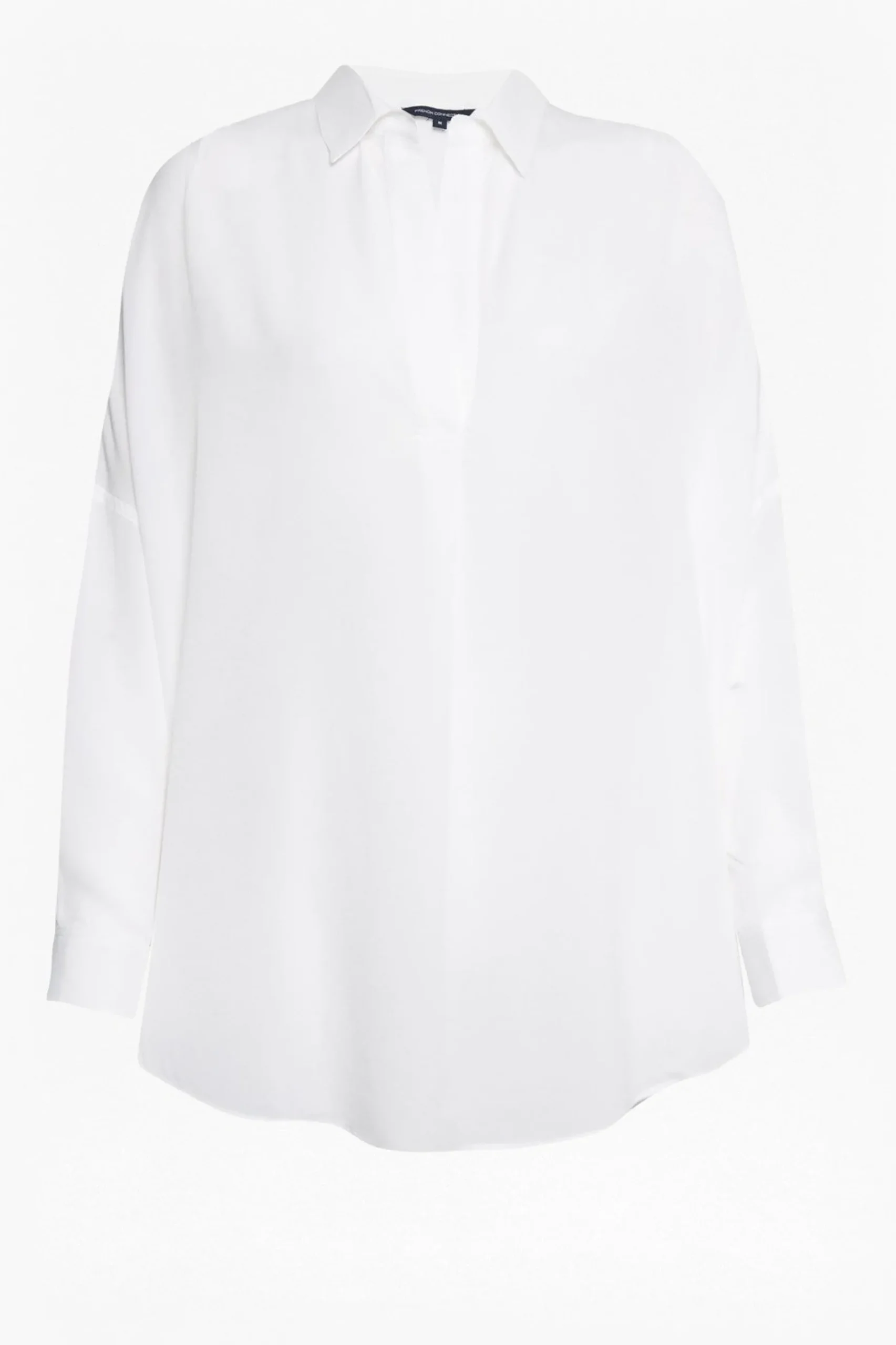 French Connection Tops|Shirts-Rhodes Recycled Crepe Popover Shirt