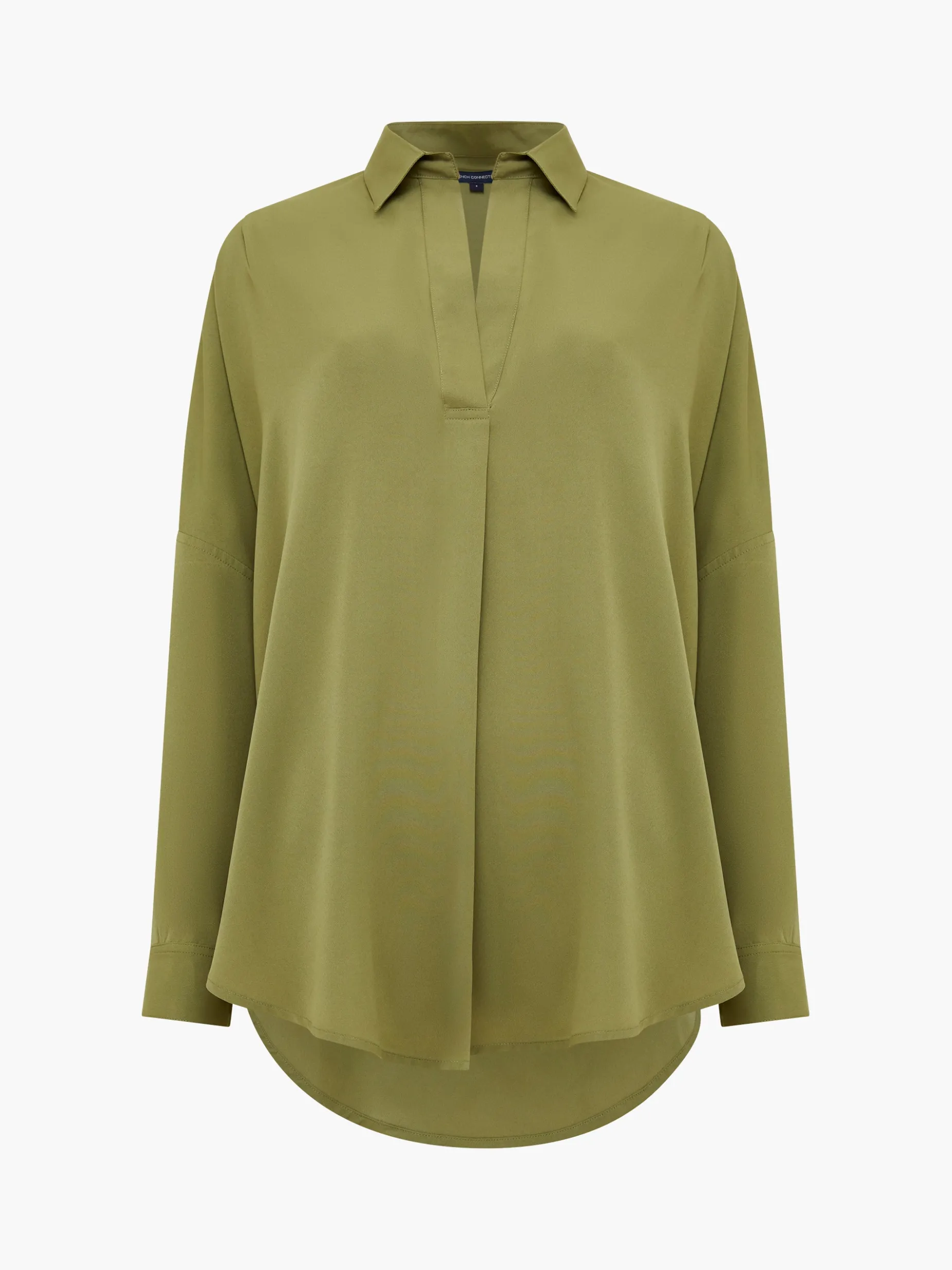 French Connection Tops|Shirts-Rhodes Recycled Crepe Popover Shirt