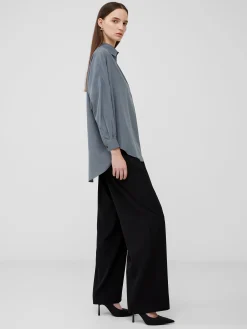 French Connection Tops|Shirts-Rhodes Recycled Crepe Popover Shirt