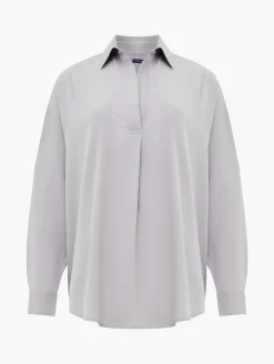 French Connection Tops|Shirts-Rhodes Recycled Crepe Popover Shirt