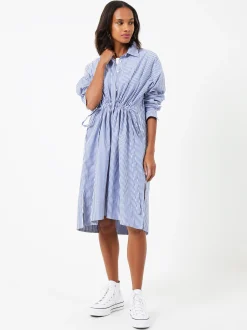 French Connection Dresses|Shirt Dresses-Rhodes Stripe Poplin Shirt Dress