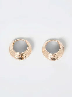 Women French Connection Jewellery|Jewellery-Ridged Huggie Hoop Earrings