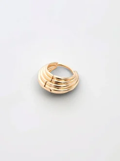 Women French Connection Jewellery|Jewellery-Ridged Huggie Hoop Earrings