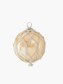 French Connection Christmas Home Decor|Ornaments-Roped en Orb Bauble Ornament