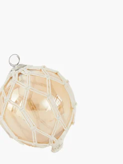 French Connection Christmas Home Decor|Ornaments-Roped en Orb Bauble Ornament