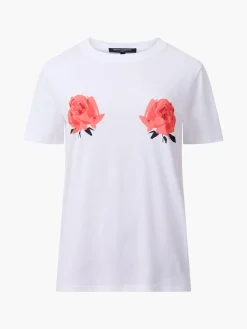 French Connection Tops-Roses Graphic T-Shirt