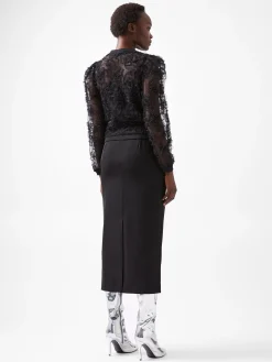 French Connection Jumpers & Cardigans-Sabina Mesh Long Sleeve Cardigan
