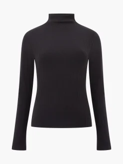 French Connection Tops-Sasia Long Sleeve Mock Neck Top