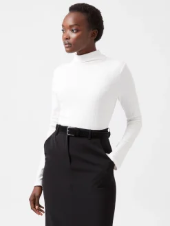 French Connection Tops-Sasia Long Sleeve Mock Neck Top