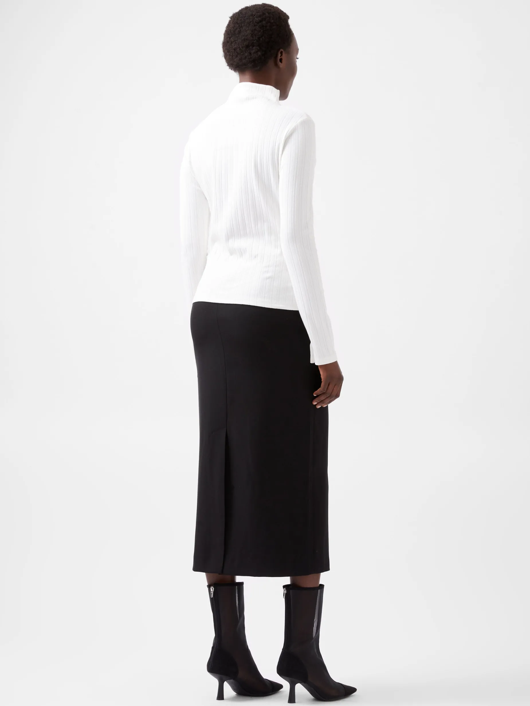 French Connection Tops-Sasia Long Sleeve Mock Neck Top
