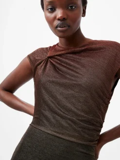 French Connection Dresses|Midi Dresses-Sela Lurex Midi Dress