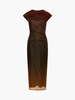 French Connection Dresses|Midi Dresses-Sela Lurex Midi Dress