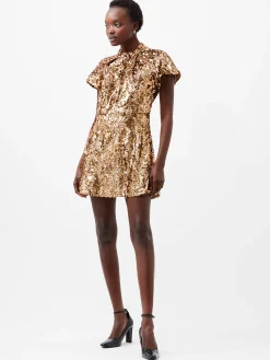 French Connection Dresses|Mini Dresses-Sequin Mesh Mini Dress