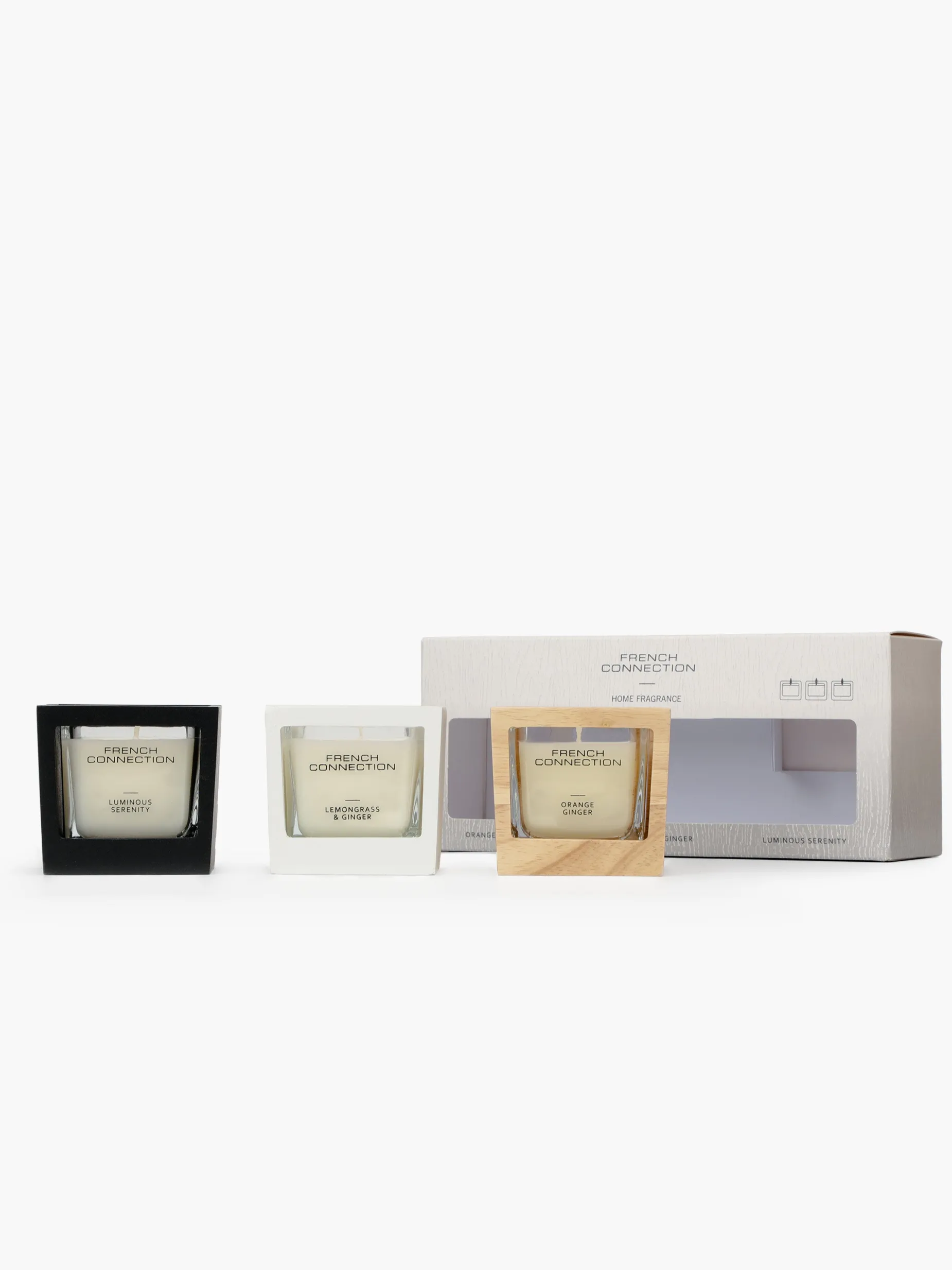 French Connection Home Accessories-Signature Candle (Set Of 3)