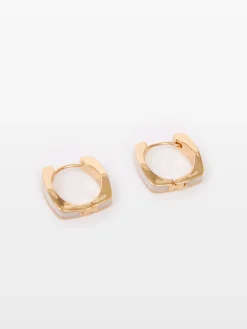 Women French Connection Jewellery|Jewellery-Square Huggie Hoop Earrings